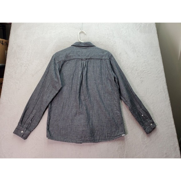 Matix Shirt Mens Large Gray Slim Fit Long Sleeve Chest Pocket Collar Button Down - Picture 2 of 9